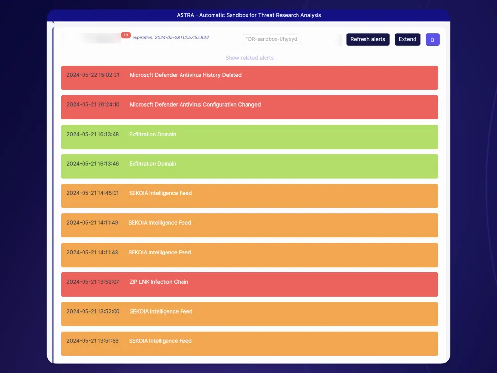 ASTRA, our Automatic Sandbox for Threat Research Analysis