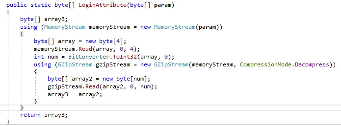 Function to read the compressed resource. Source : blogpost about Mallox Ransomware
