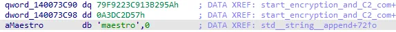 Username sent to the Mallox C2. Source : Sekoia.io TDR team