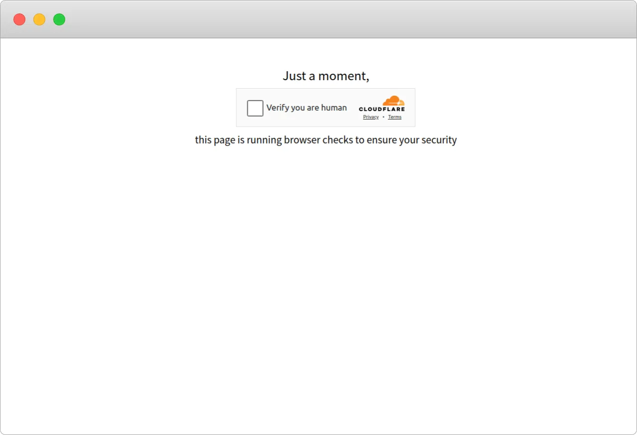 Custom page embedding a Cloudflare Turnstile challenge used by the Tycoon 2FA phishing kit