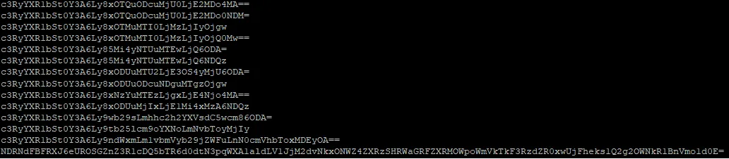 Encoded strings