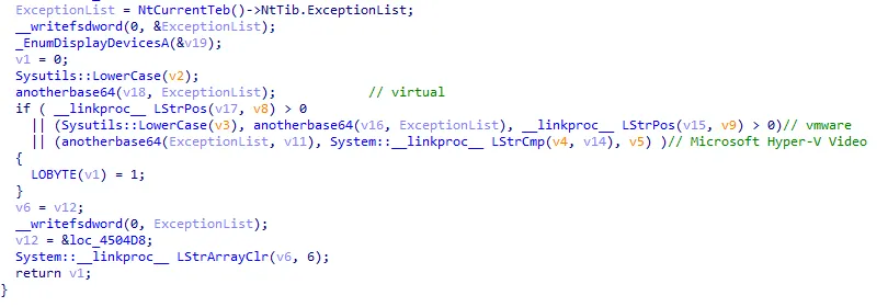 Checking for virtual solution setup for the graphical card