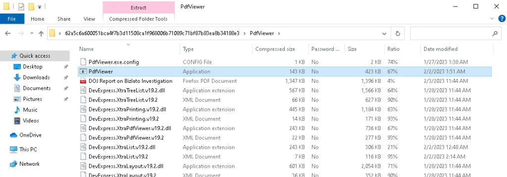Windows RustBucket archive’s content. Source: Sekoia.io