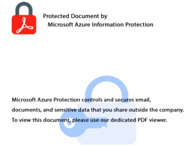 Figure 1. Key PDF document when opened in a PDF Reader. Source: Sekoia.io TDR