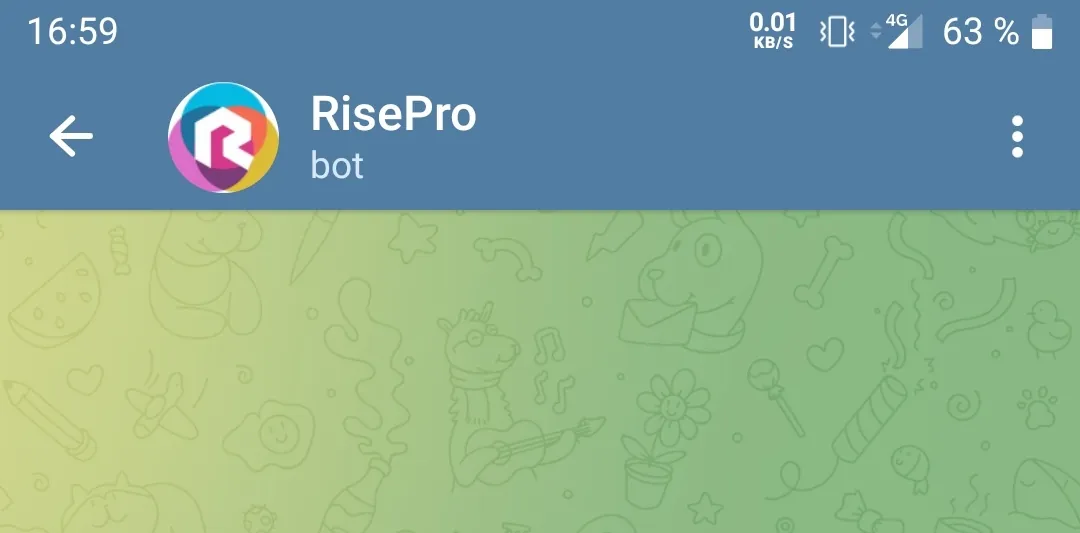 Screenshot of the telegram bot used to interact with the infected host