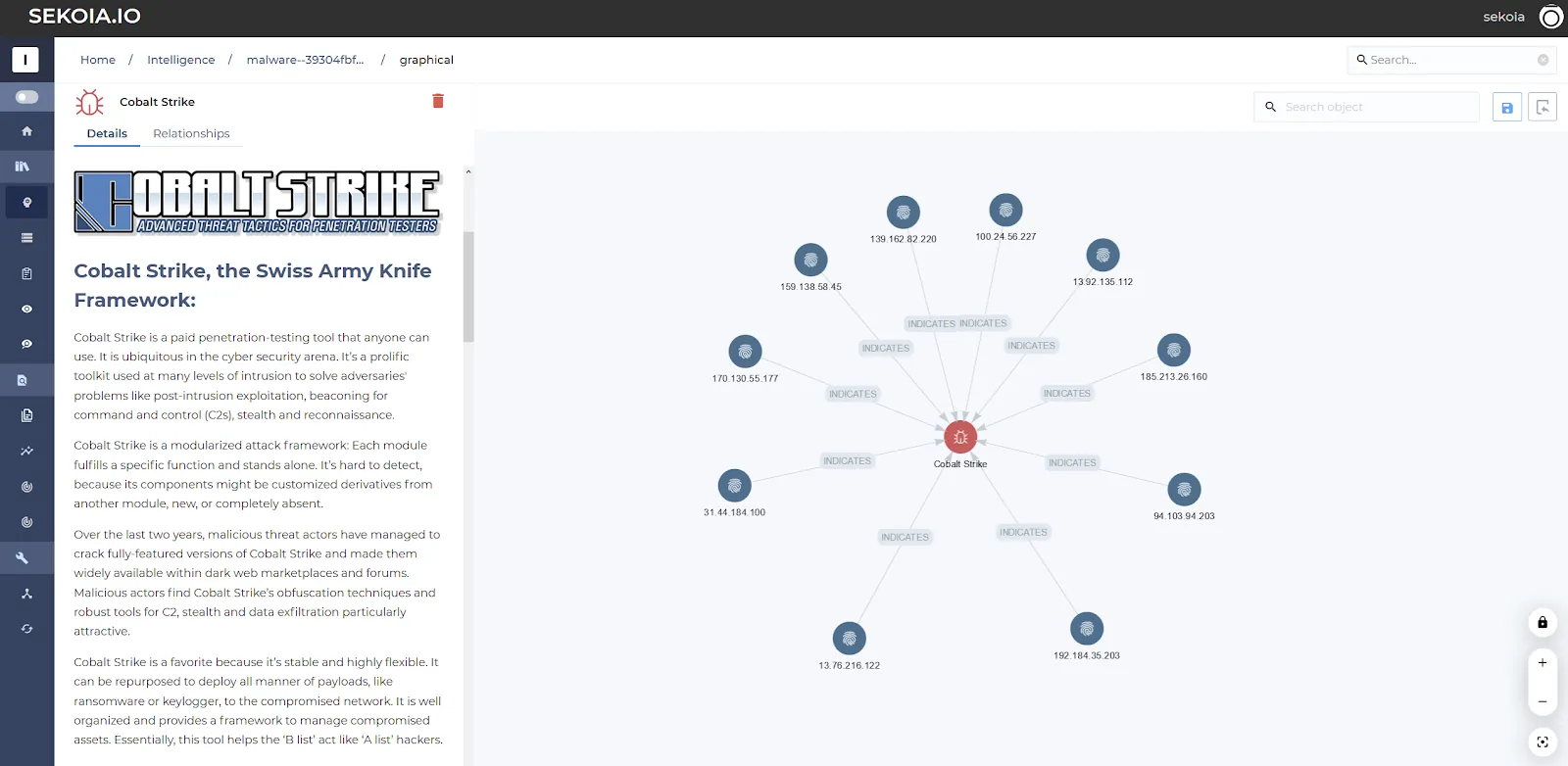 Example of Cobalt Strike servers with default certificate
