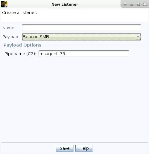 Default Pipename for SMB beacon