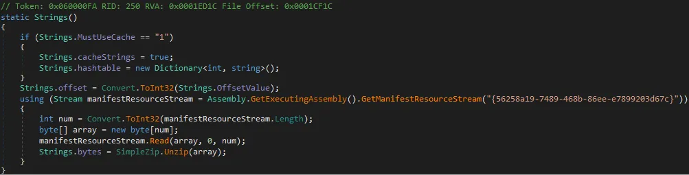 Strings about spook ransomware