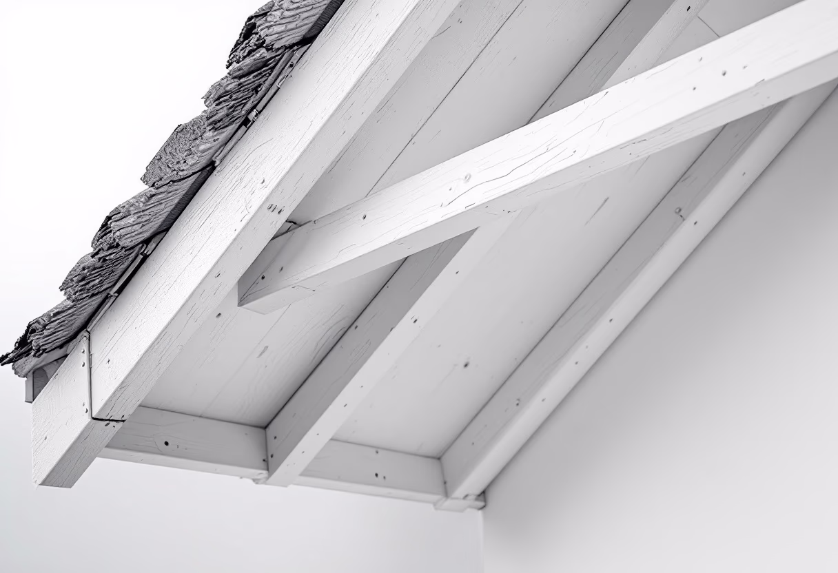 image of inspected roof structure for a home inspector