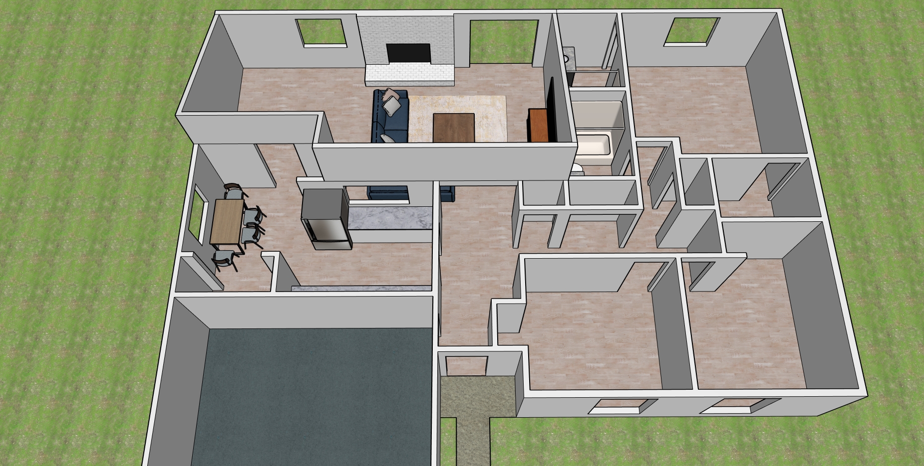 image of completed building project (for a construction company)