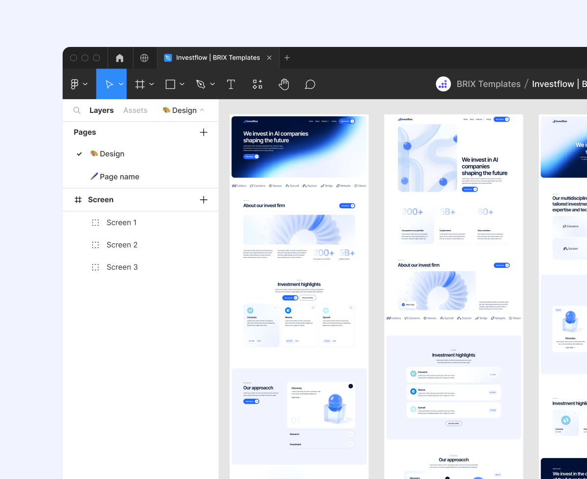 Investflow - Figma File Included - Investment Firm Webflow Template