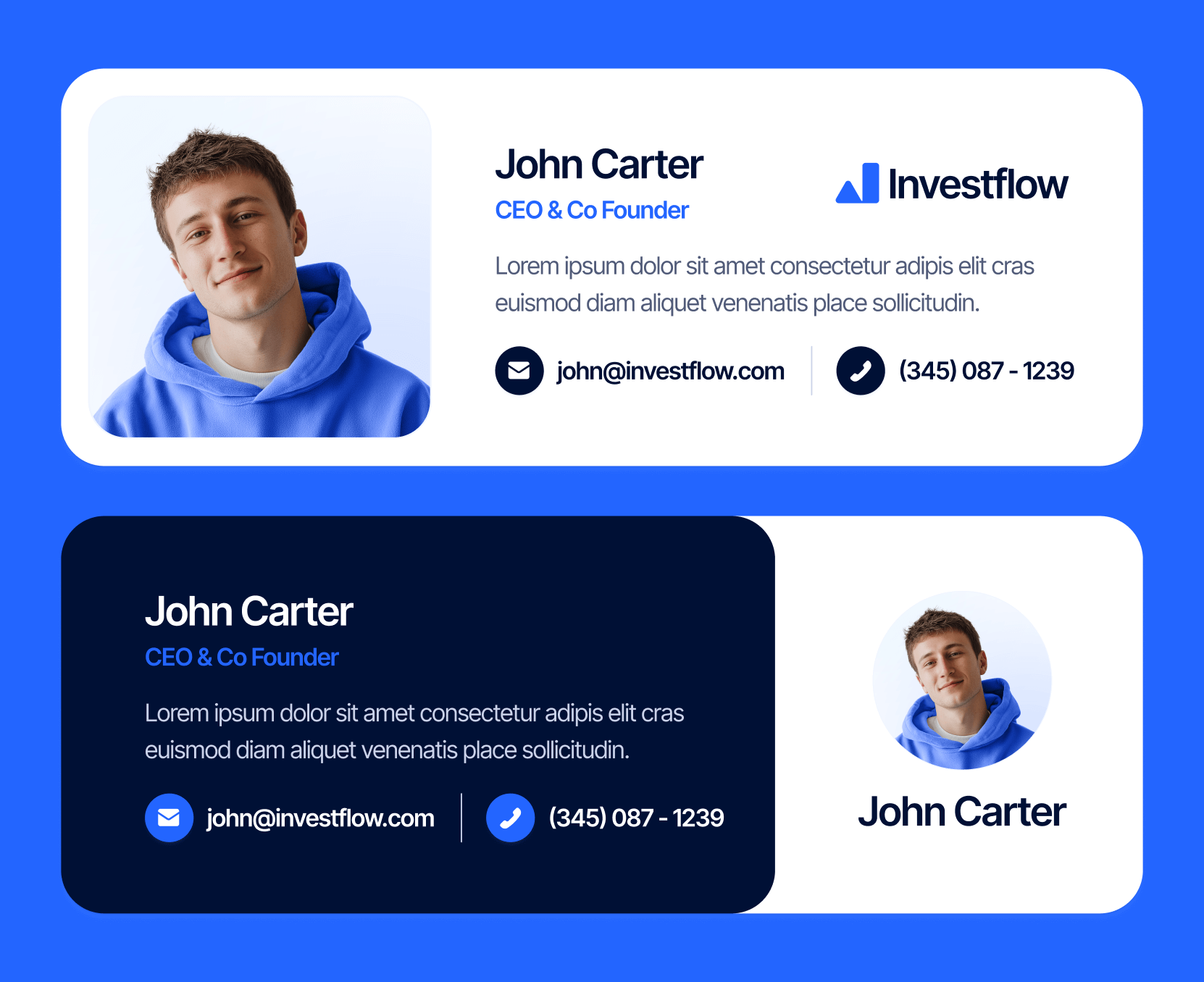 Investflow - Email Signature Included - Investing Firm Webflow Template