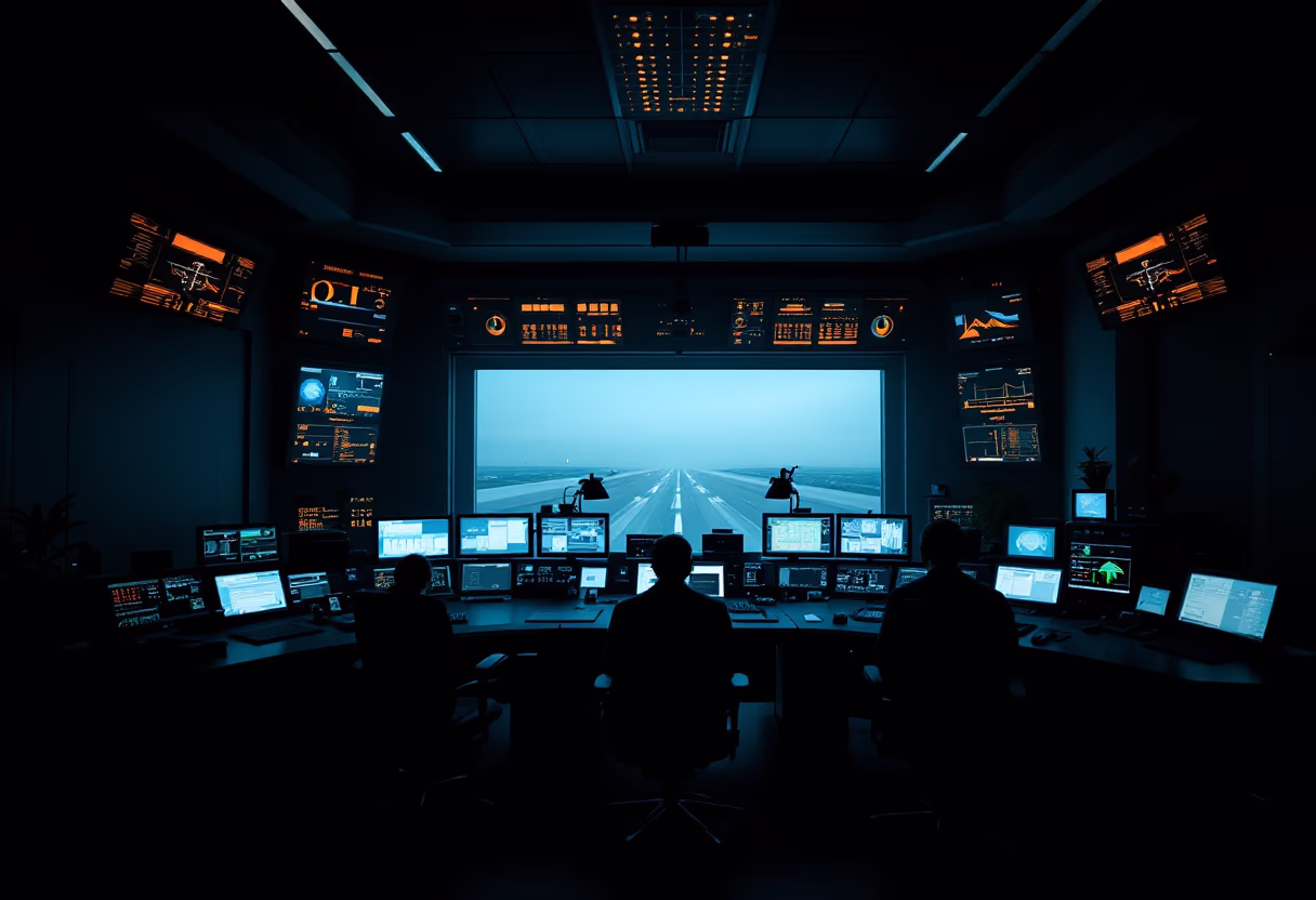 image of a traffic control center (for a mobility and transportation)