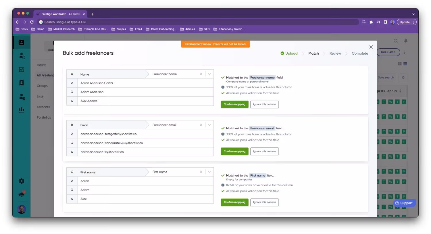 Worksuite freelancer management system - AI Smart Bulk Uploader 6