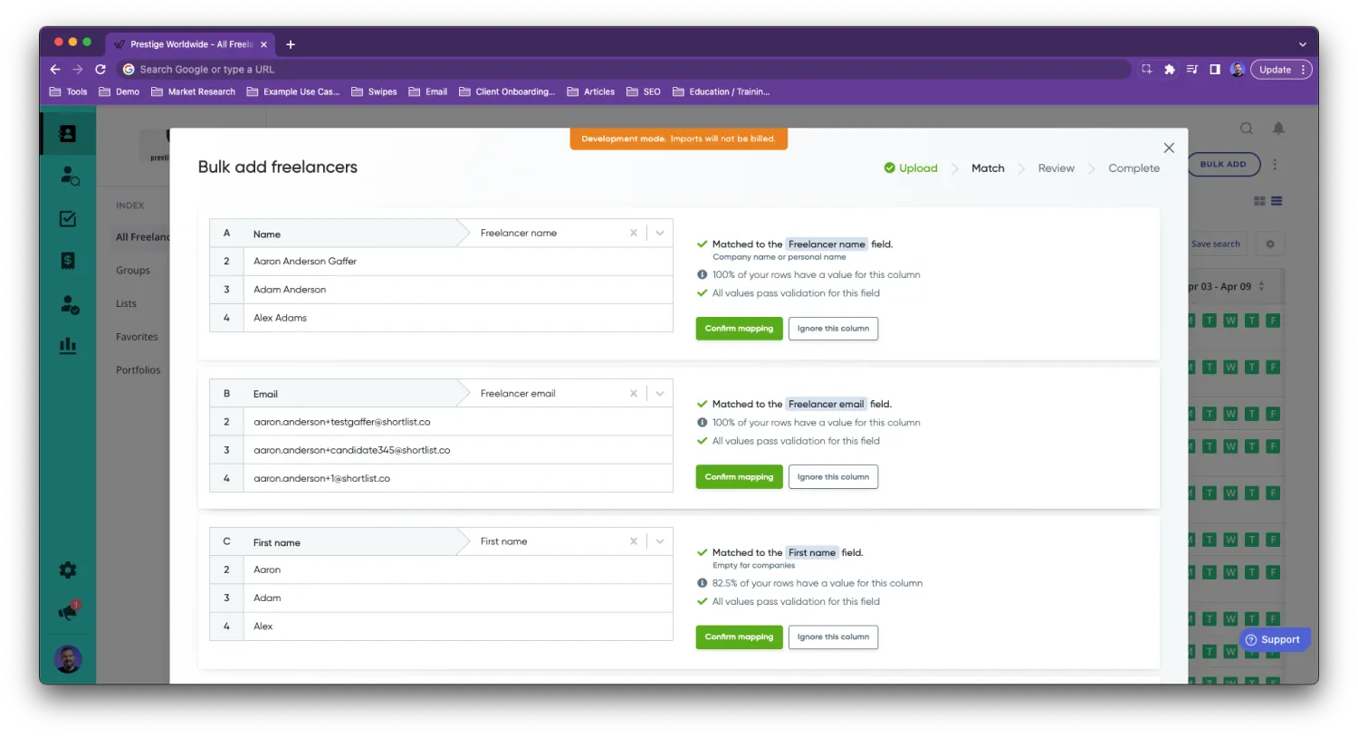 Worksuite freelancer management system - AI Smart Bulk Uploader 6