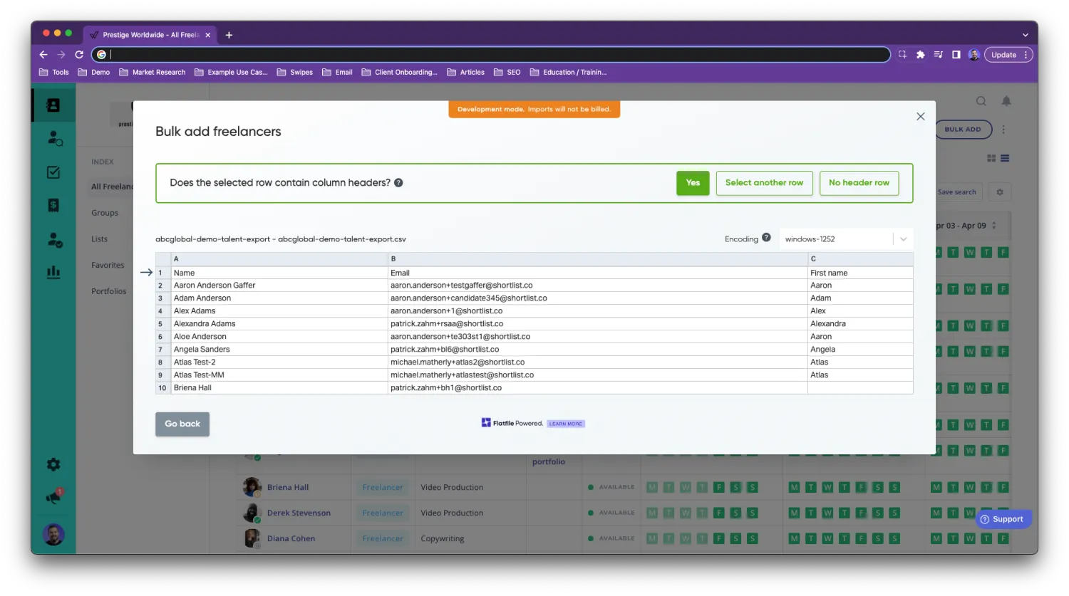 Worksuite freelancer management system - AI Smart Bulk Uploader 5