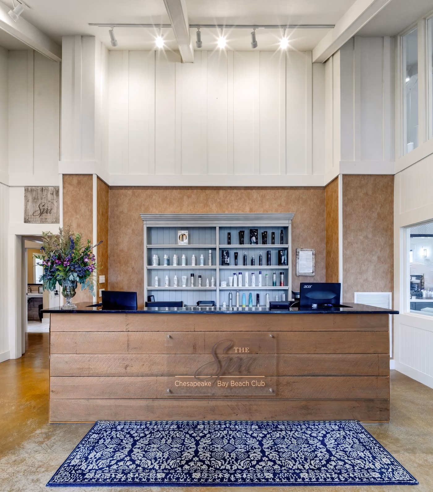 The Spa at Chesapeake Bay Beach Club reception and front desk