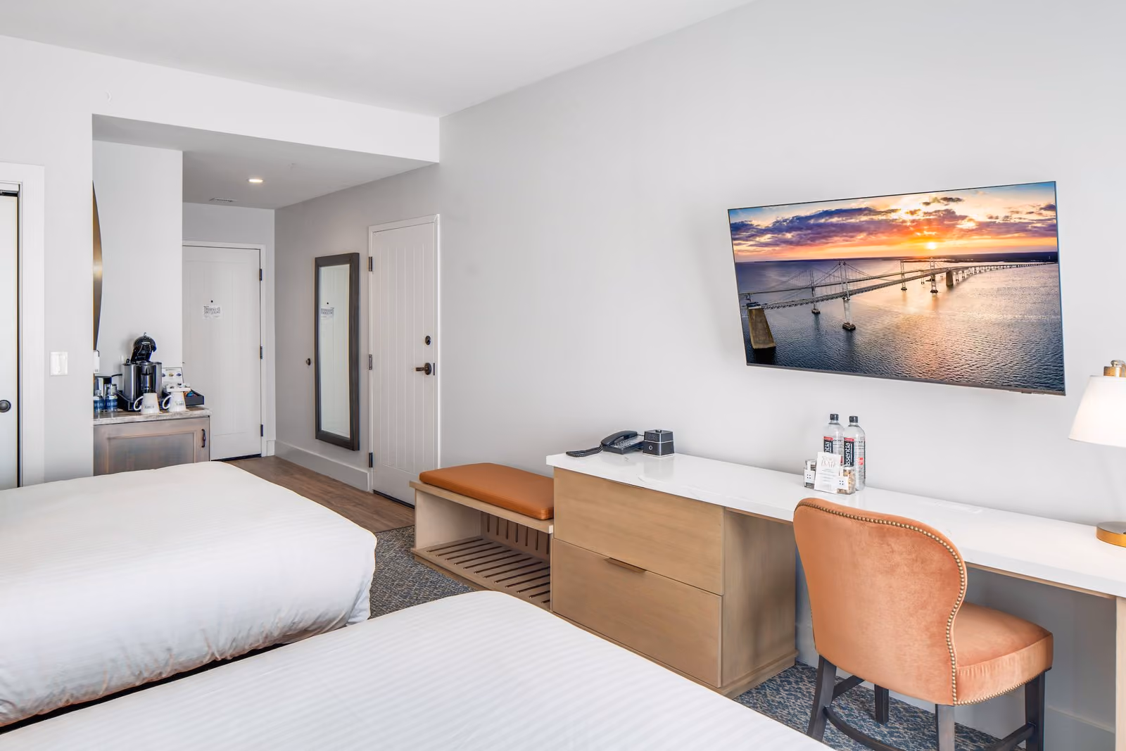 Double queen room at The Inn, Chesapeake Bay Beach Club