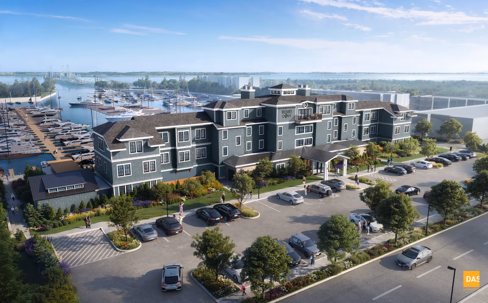 Wilson's Cove exterior at Chesapeake Bay Beach Club resort