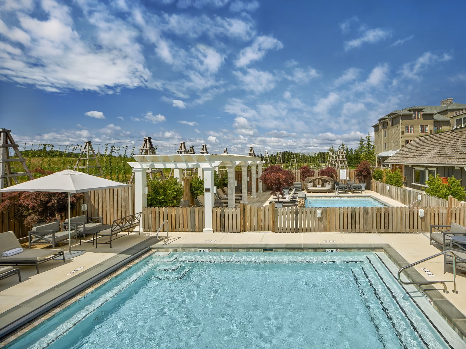 Dipping pools at Chesapeake Bay Beach Club resort