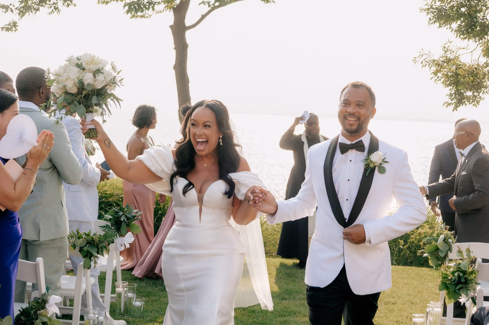 Wedding couple at the Tavern at Chesapeake Bay Beach Club