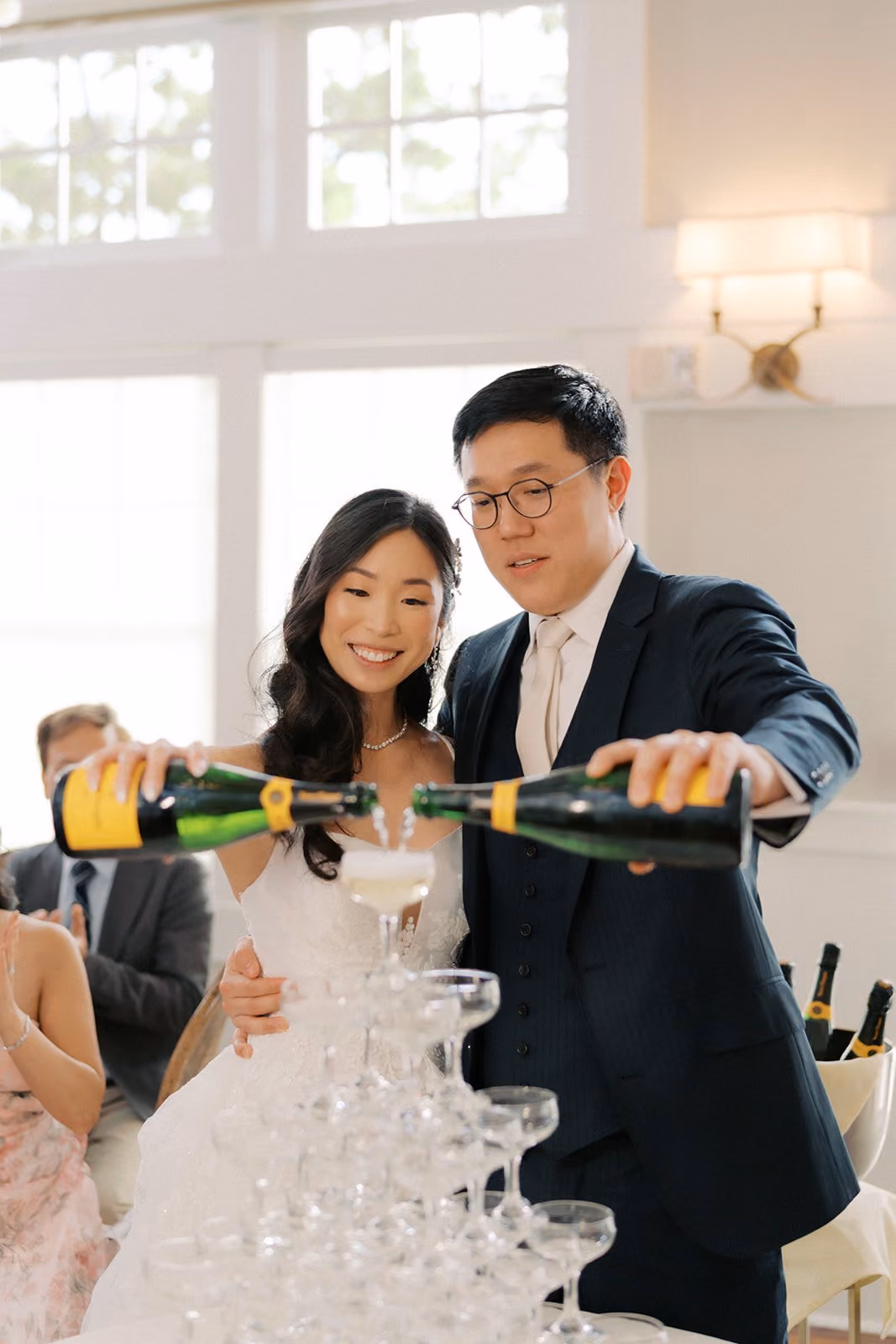 Bride and groom portrait at Chesapeake Bay Beach Club