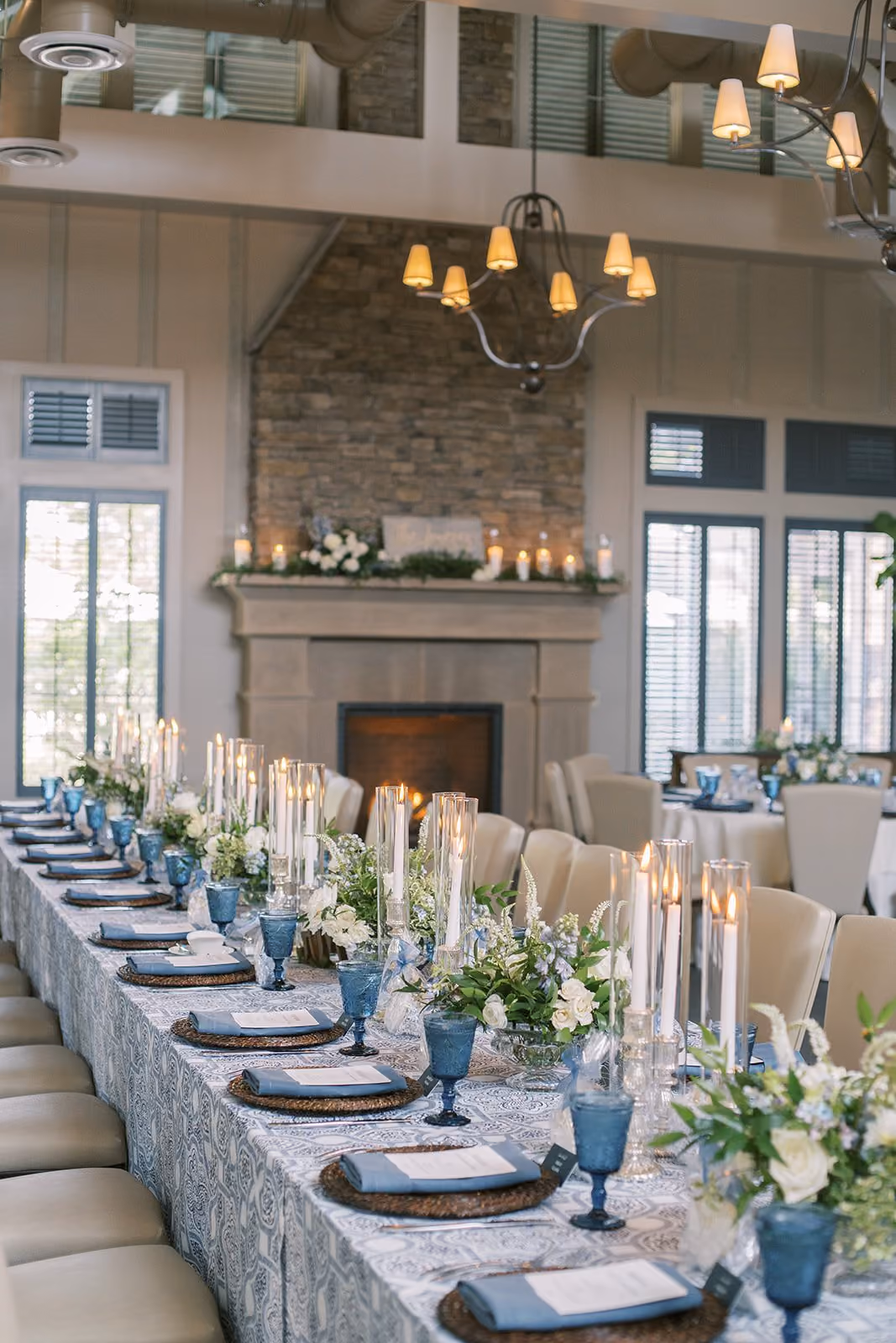 Inn Ballroom wedding decor at Chesapeake Bay Beach Club