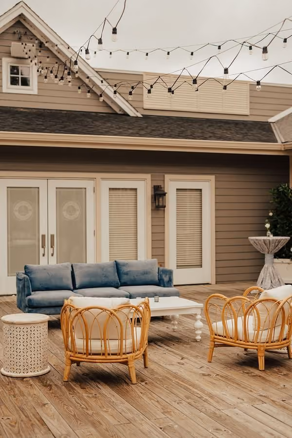 Romantic Beach House courtyard at Chesapeake Bay Beach Club