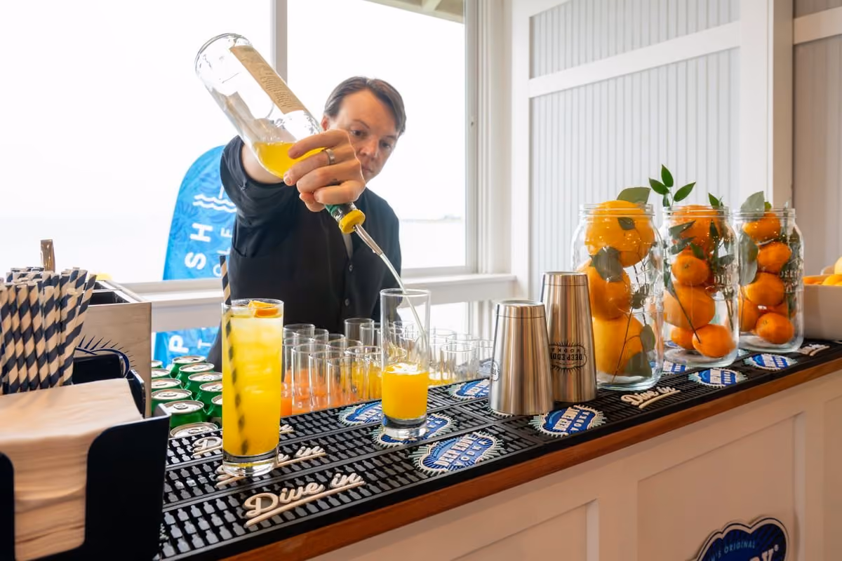 Signature cocktail display at Chesapeake Bay Beach Club