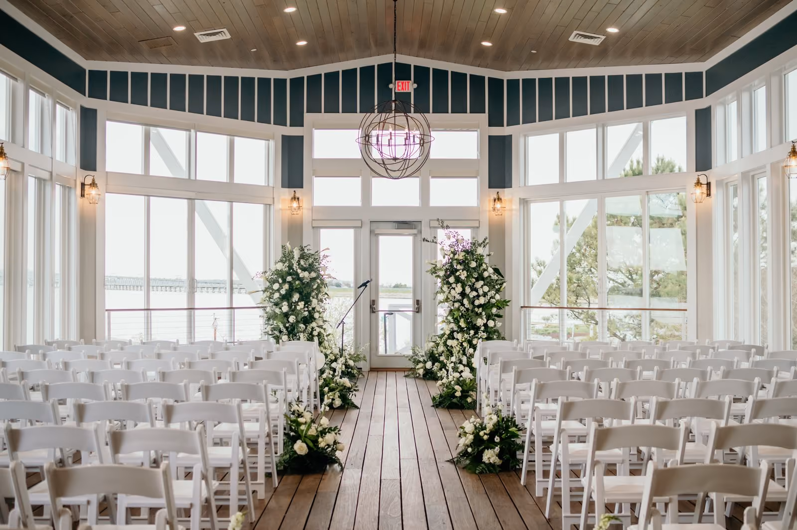 Sunset Ballroom rooftop ceremony at Chesapeake Bay Beach Club