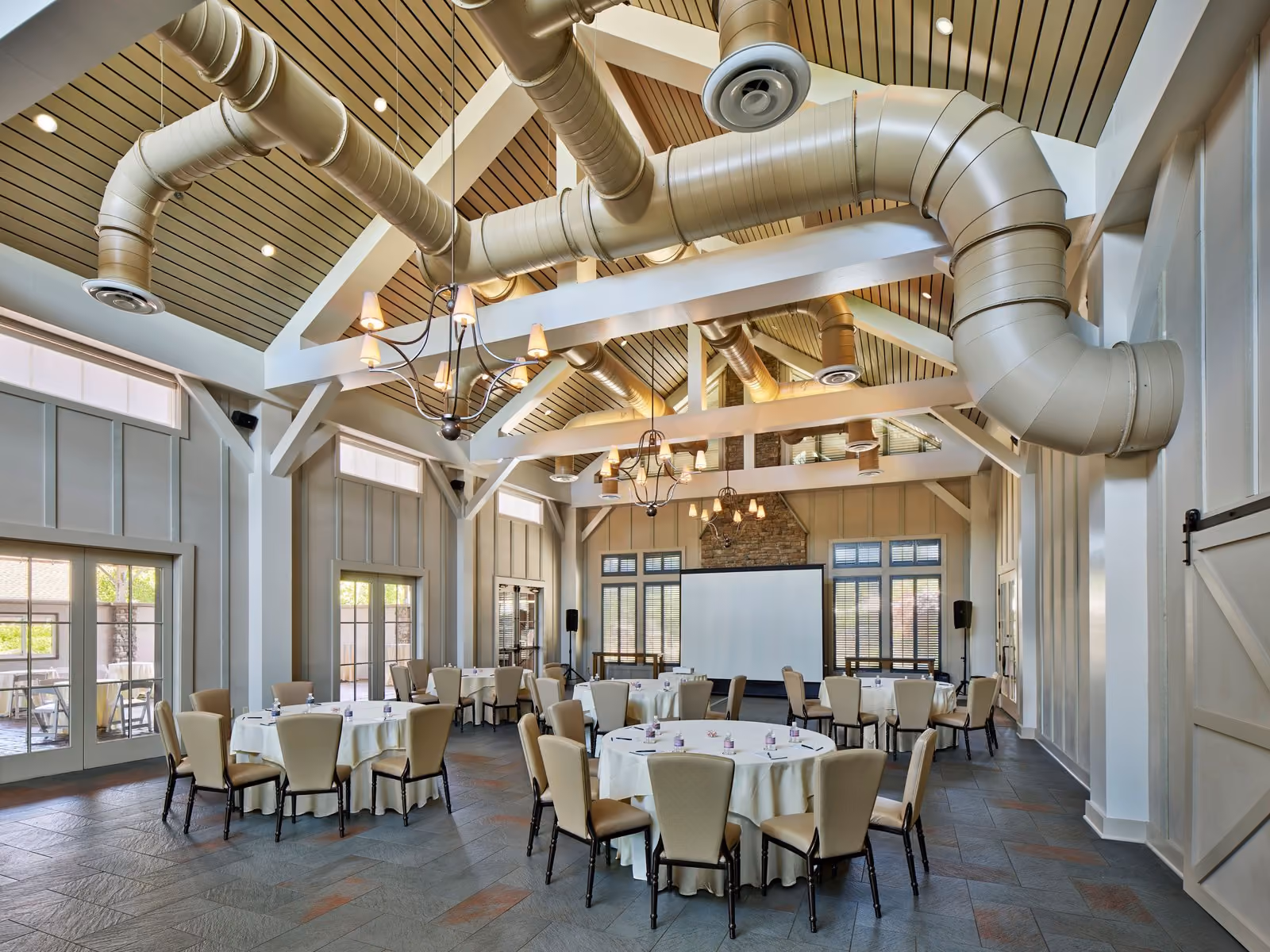 Inn Ballroom banquet setup at Chesapeake Bay Beach Club