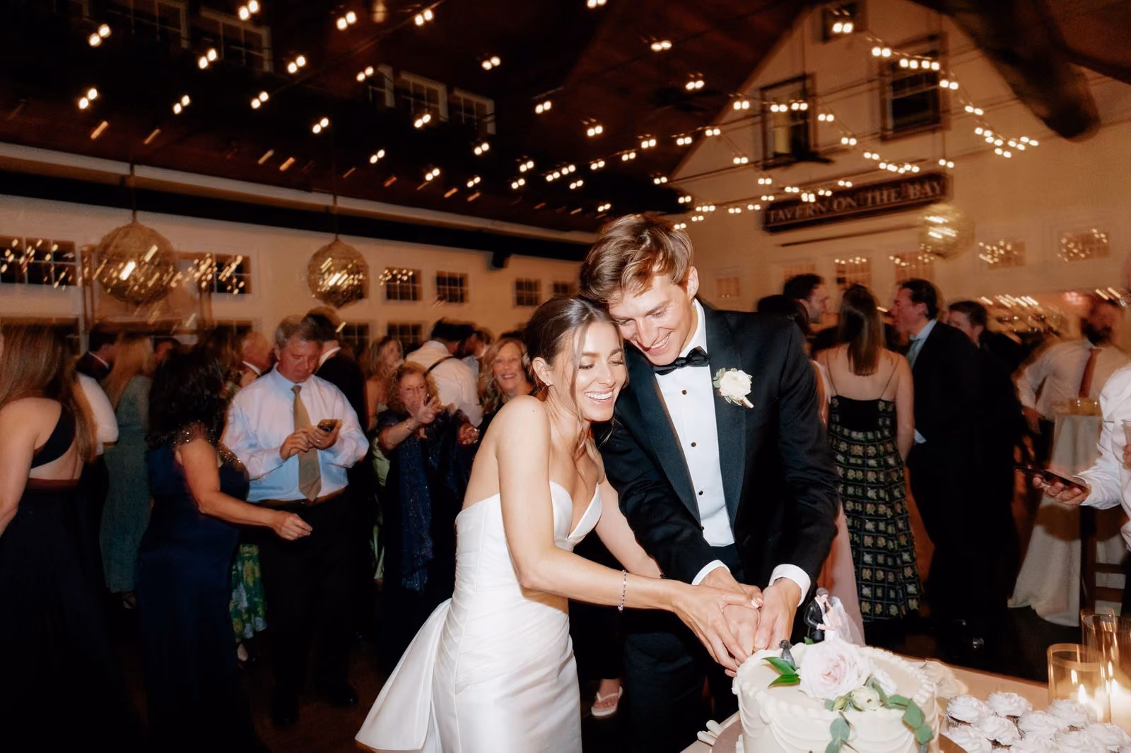 Wedding couple portrait at the Tavern at Chesapeake Bay Beach Club