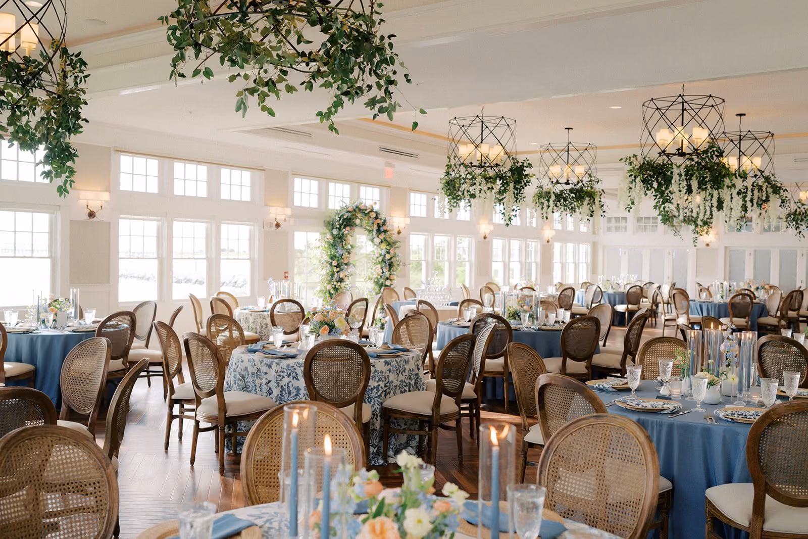 Wedding celebration in the Sunset Ballroom at Chesapeake Bay Beach Club