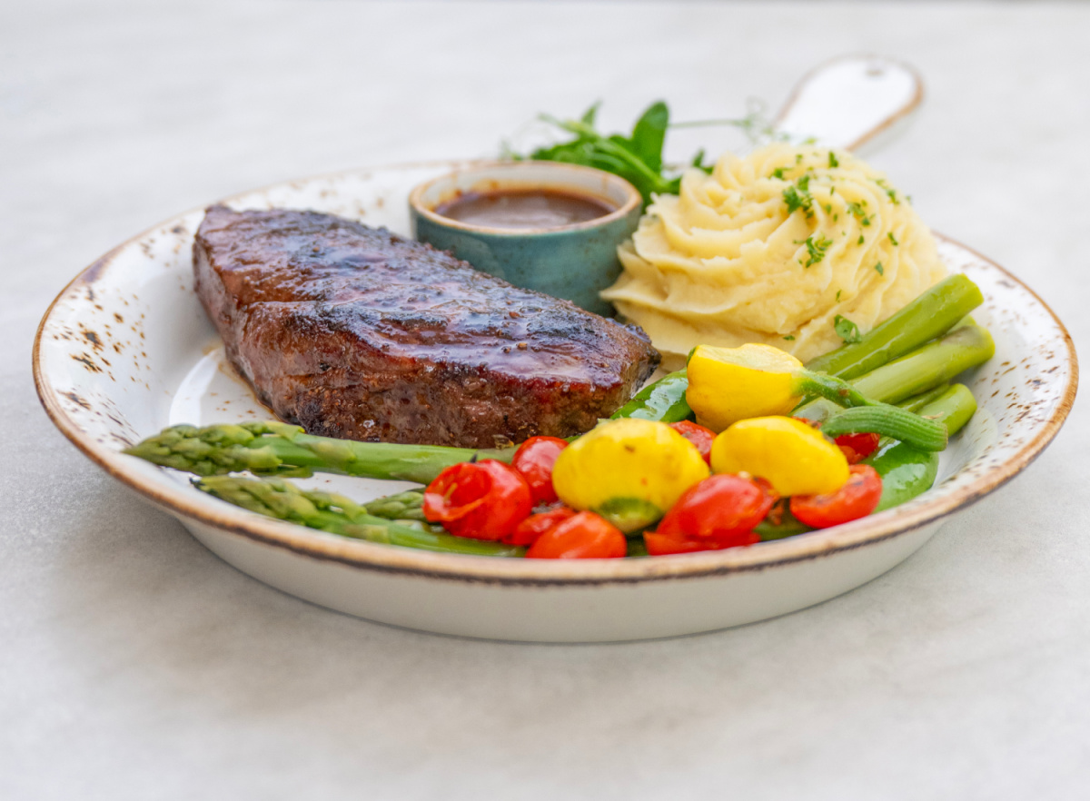Beautifully plated entrée at Knoxie's Table, offering an elevated dining experience on Maryland's Eastern Shore.