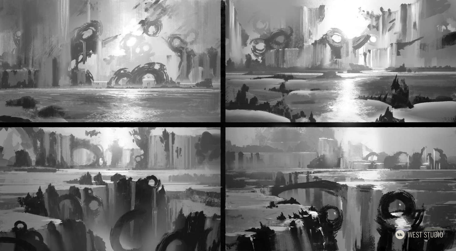 Environment Concepts, Location Design, Fantasy, Theme Park Attraction 