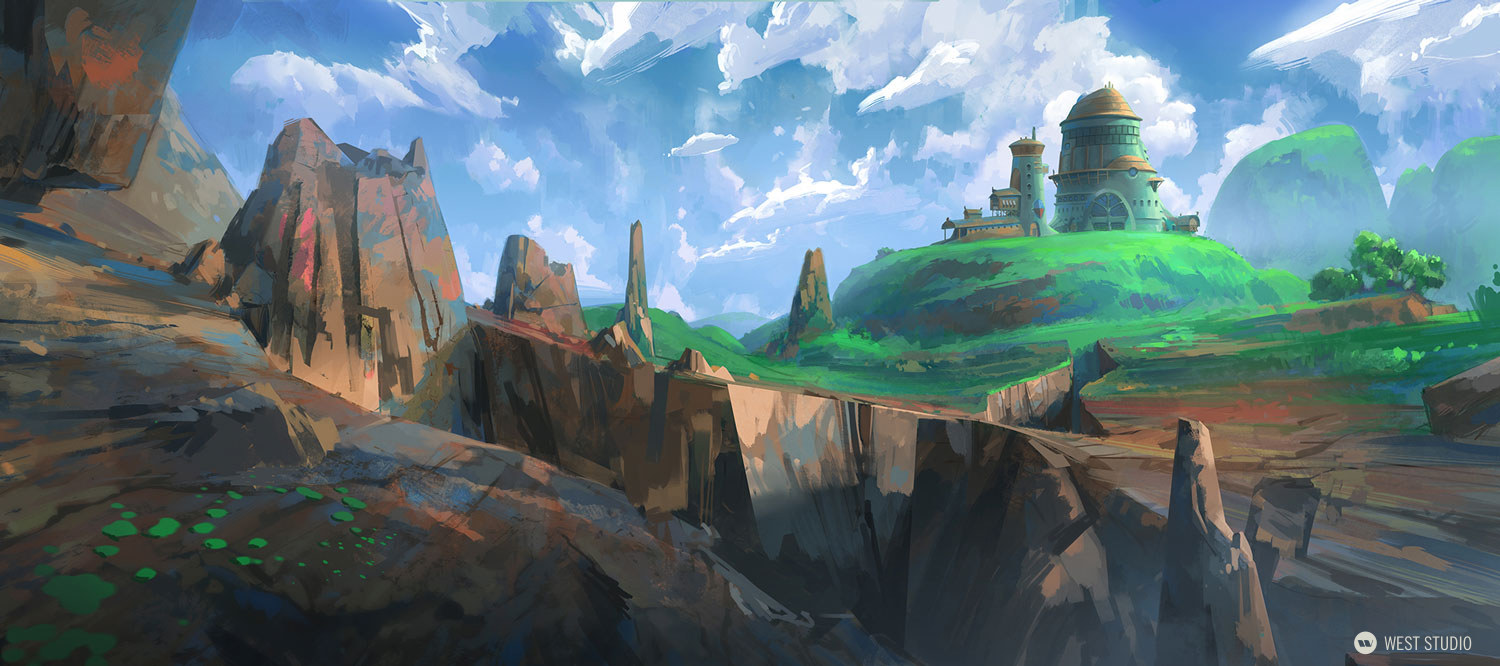 architecture, fantasy, village, colony