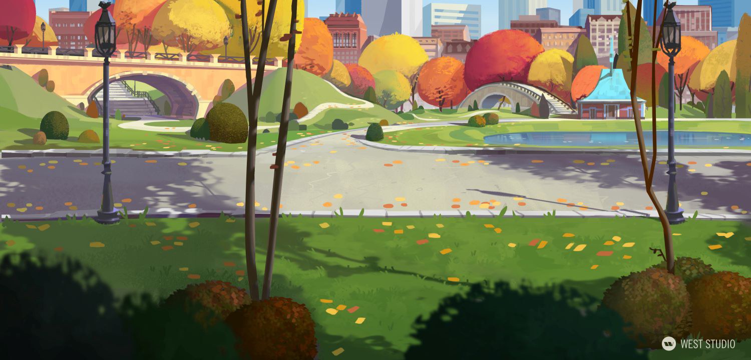 Animation, Background Paintings, Stylized, Illustration, Film