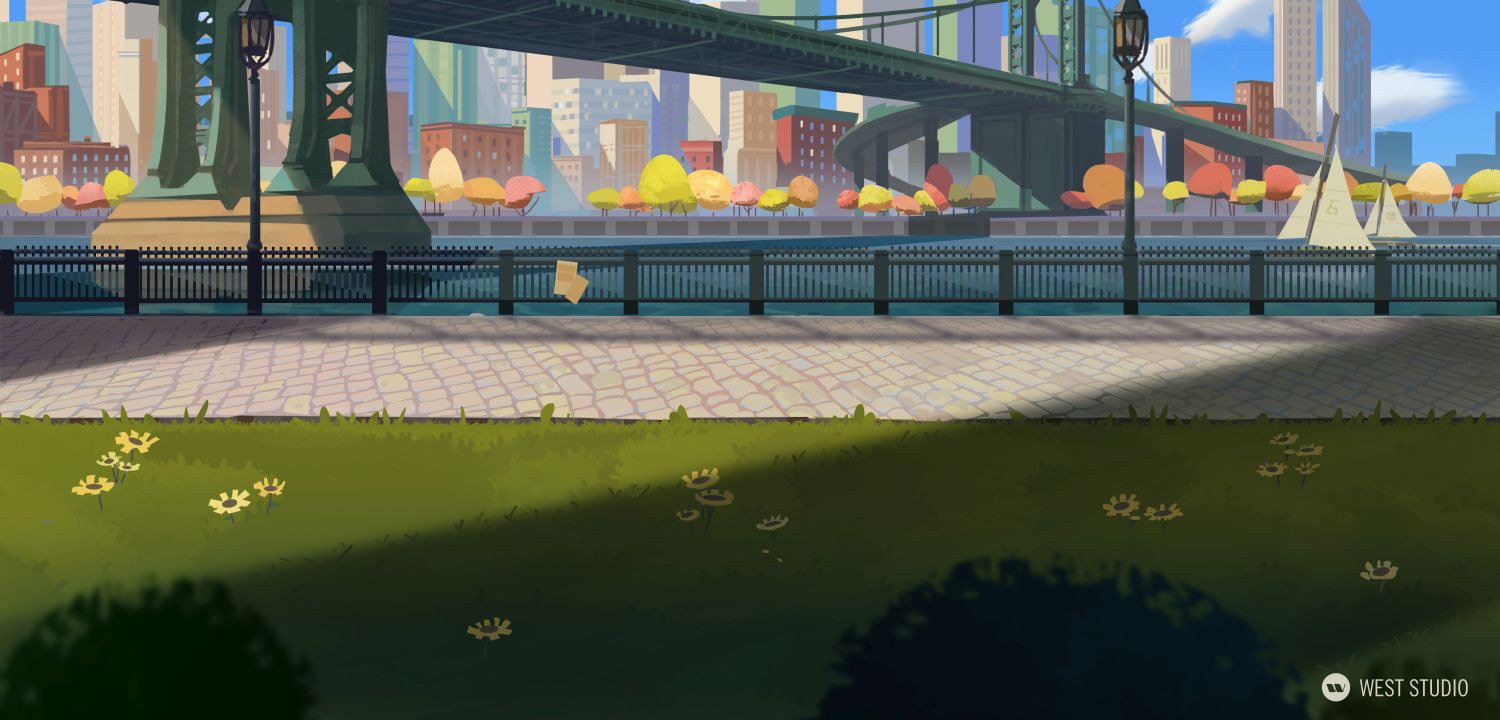 Animation, Background Paintings, Stylized, Illustration, Film