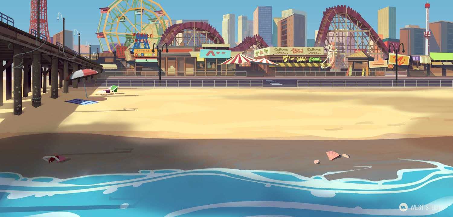 Animation, Background Paintings, Stylized, Illustration, Film