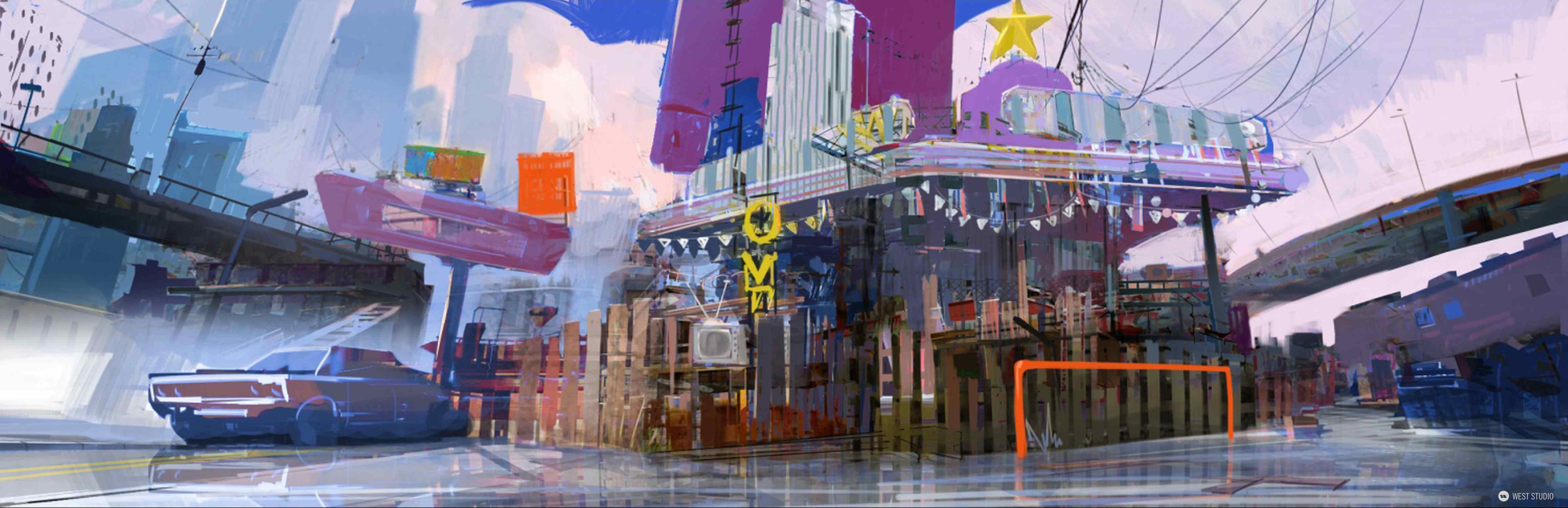 Concept Art, Environment Concepts, Visual Development, World Building, Insomniac Games