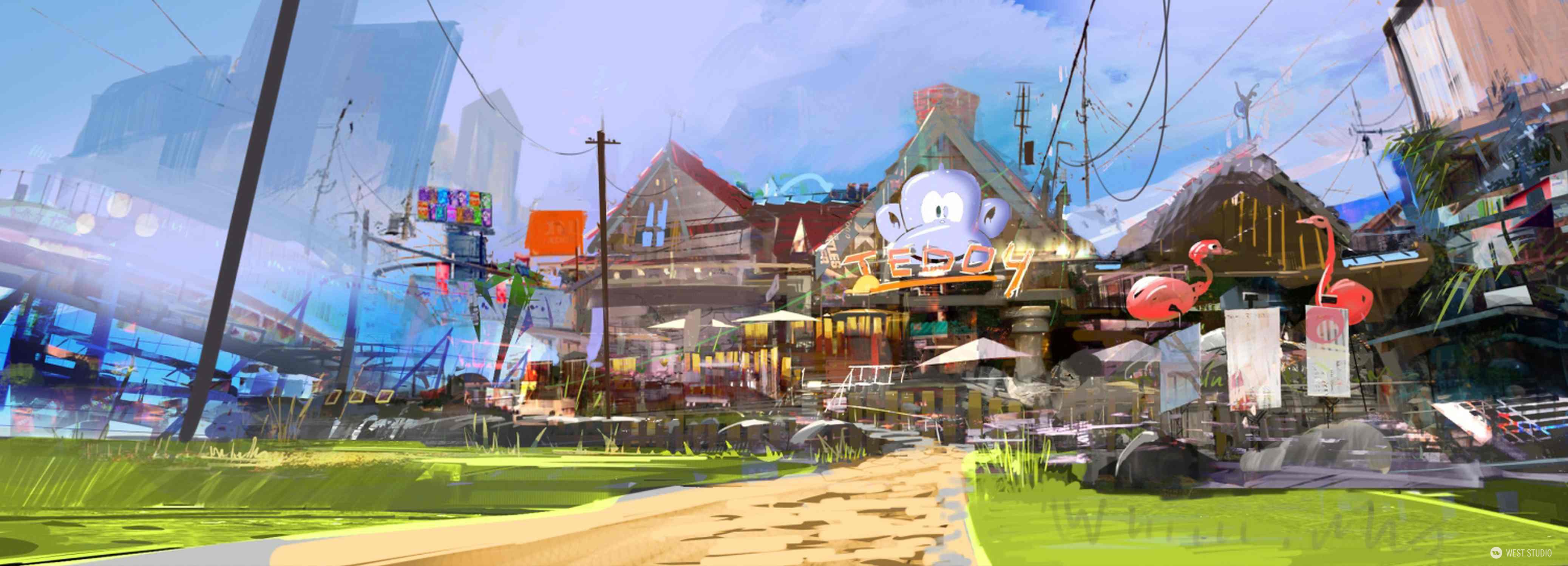 Concept Art, Environment Concepts, Visual Development, World Building, Insomniac Games