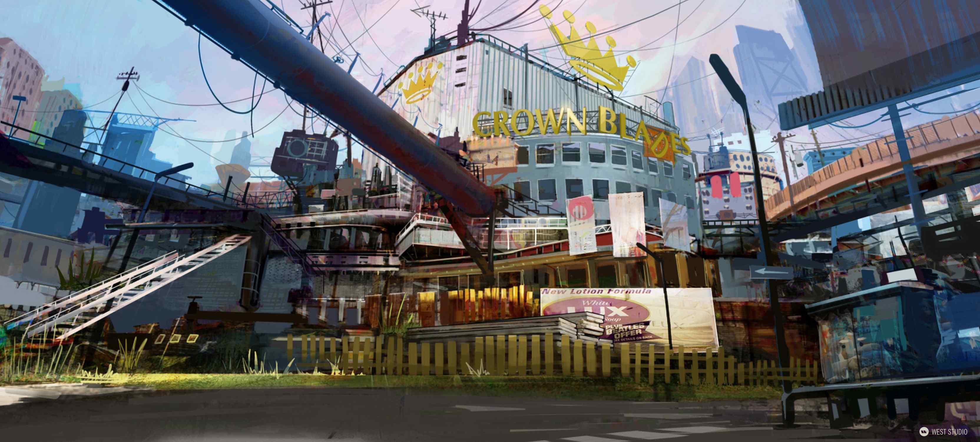 Concept Art, Environment Concepts, Visual Development, World Building, Insomniac Games