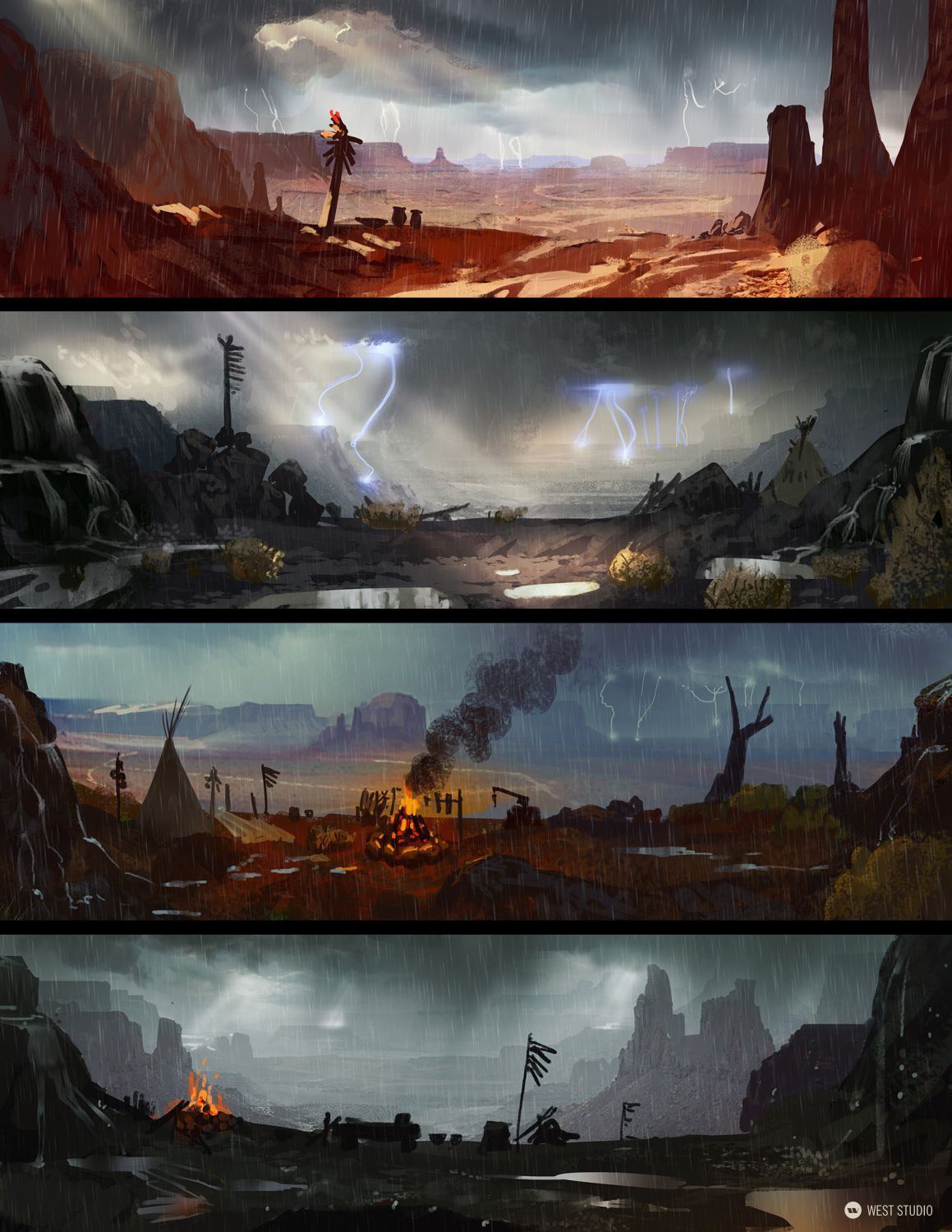 Concept Art, Environment Concepts, Background Paintings