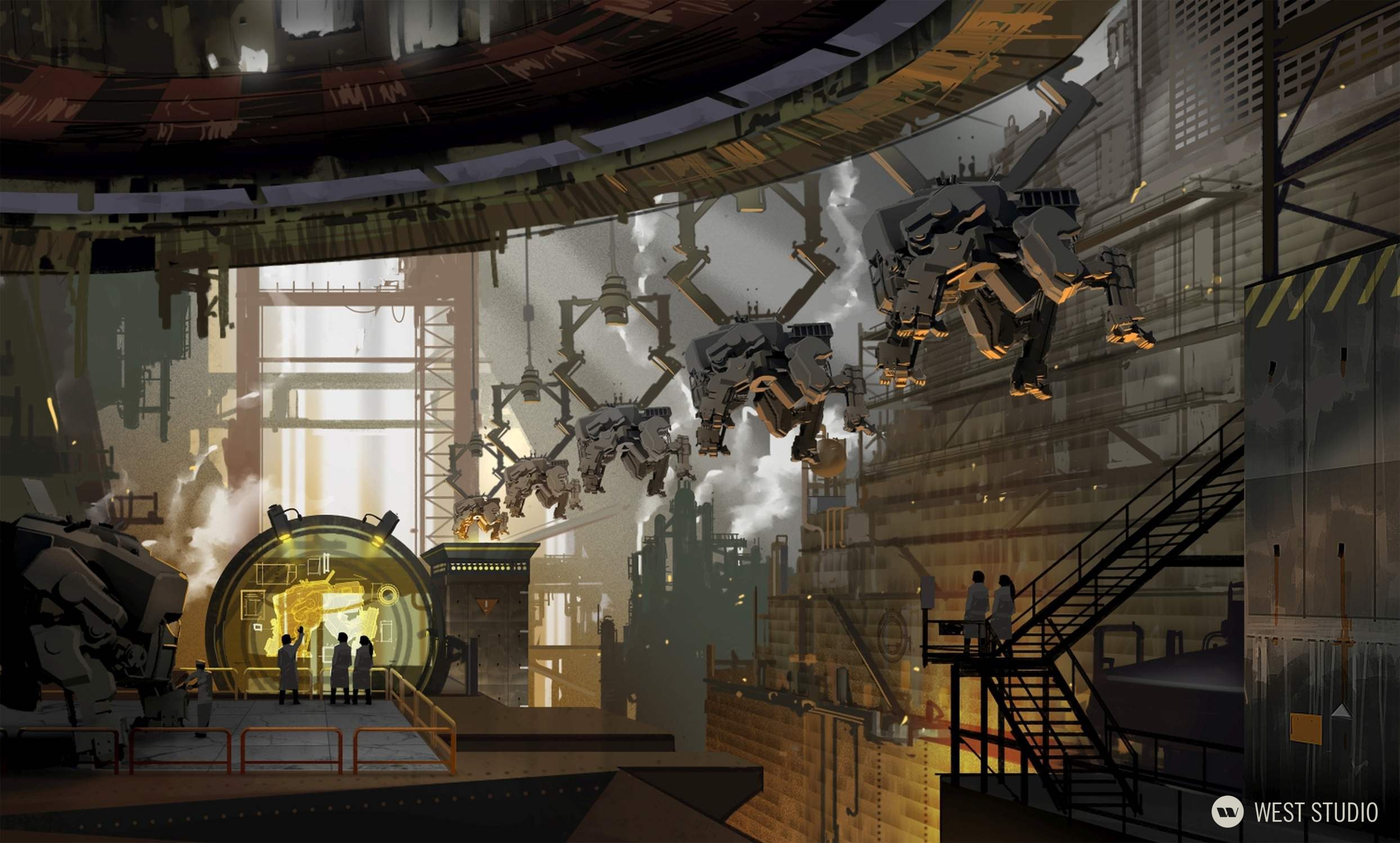 Concept Art, Stylized, Zombie, Capcom, Ninja Gaiden, Yaiba, Environment Concepts