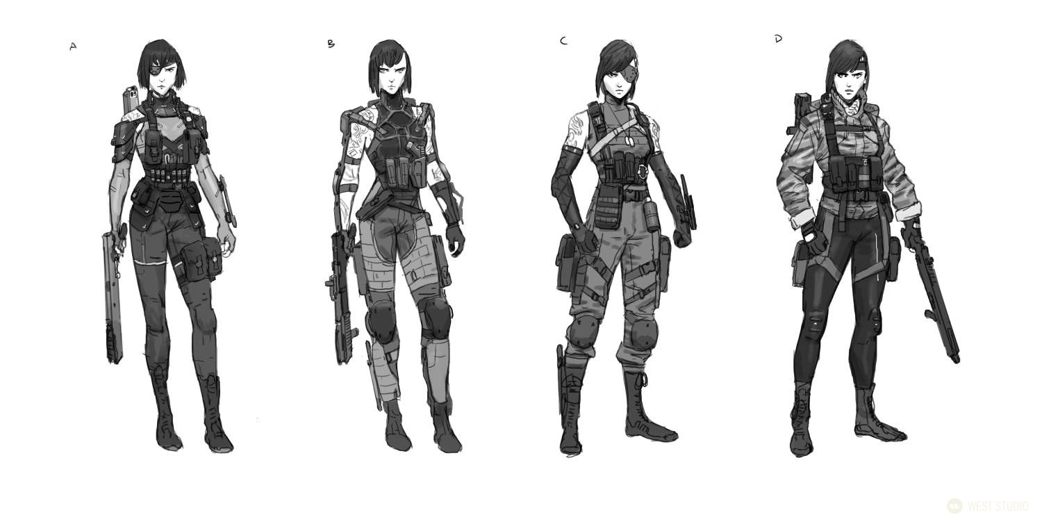 concept art, visual development, character design, game development, science fiction, sci-fi