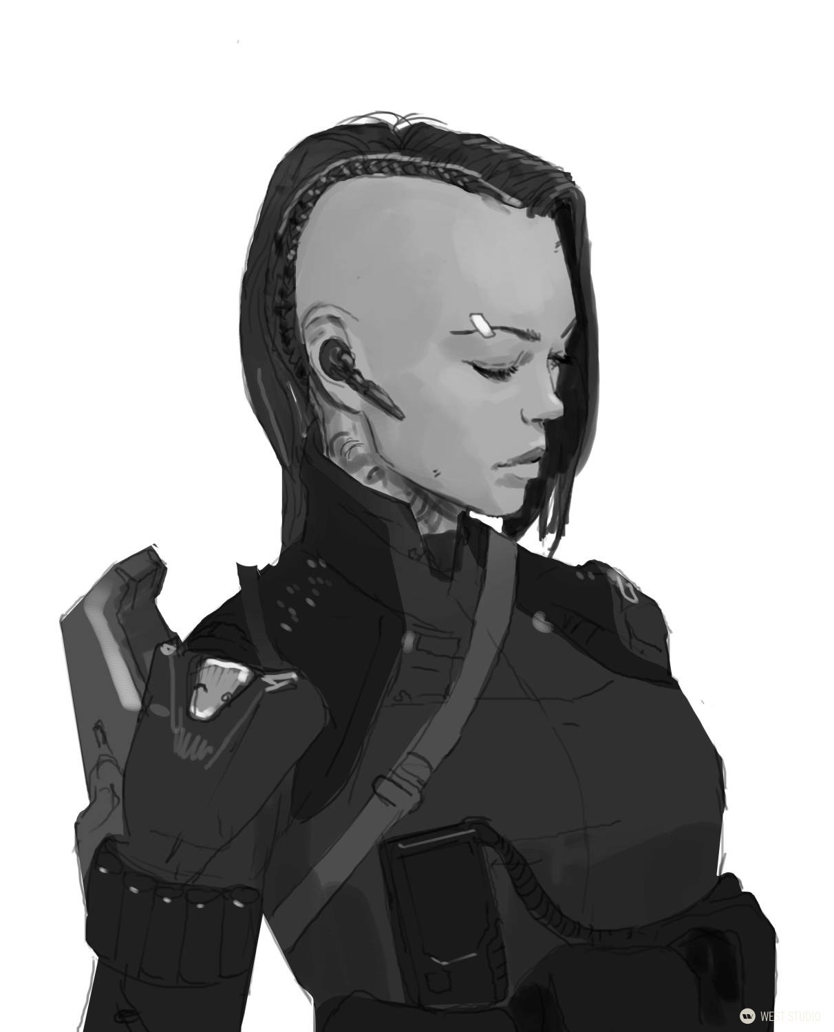 concept art, visual development, character design, game development, science fiction, sci-fi