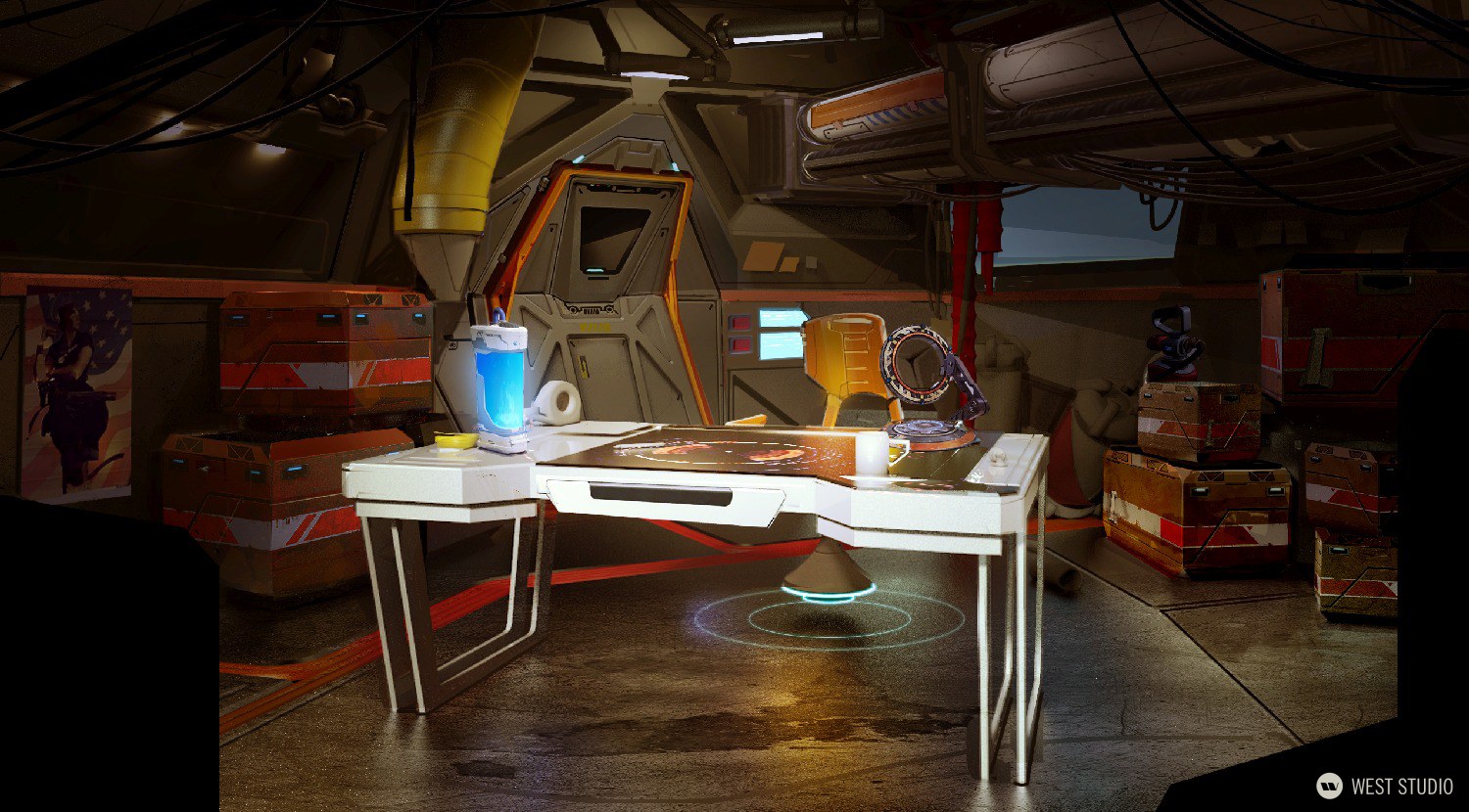 concept art, environment concept art, visual development, 3D, props, game development, science fiction, sci-fi, realistic