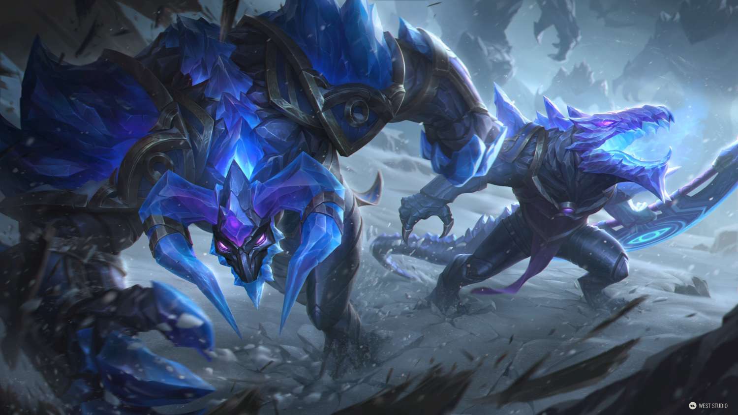 League of Legends, Riot Games, LOL, Splash, Illustration, West Studio, Mingchen Shen, Skins, Rendering, 