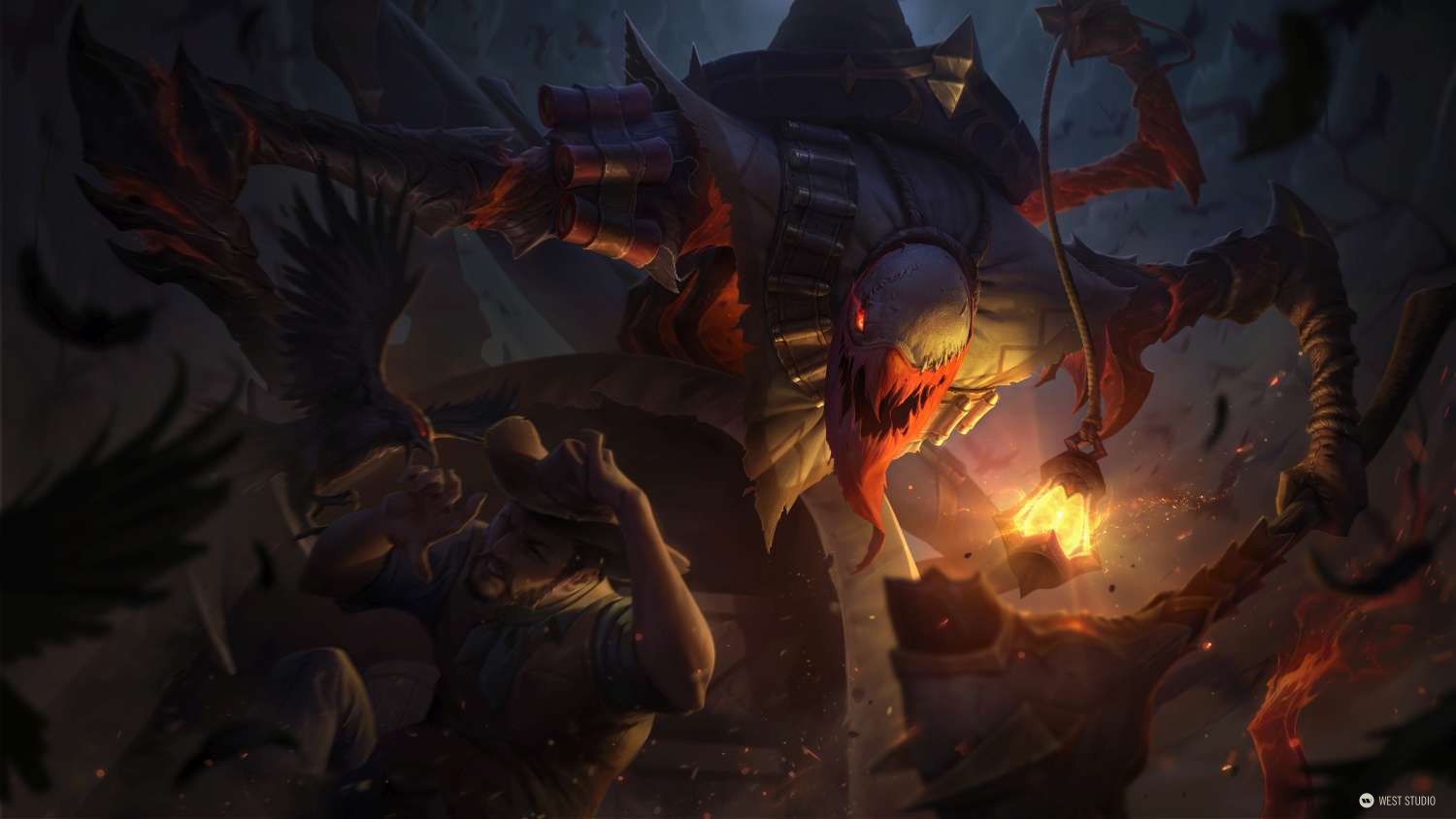 League of Legends, Riot Games, LOL, Splash, Illustration, West Studio, Mingchen Shen, Skins, Rendering, 